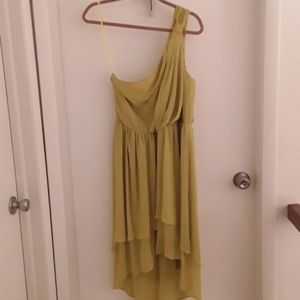 Yellow One Shoulder Dress (worn once)